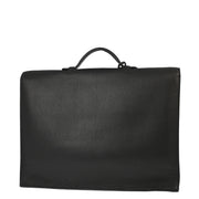 Hermes Black Taurillon Clemence Sac a Depeches 38 Briefcase