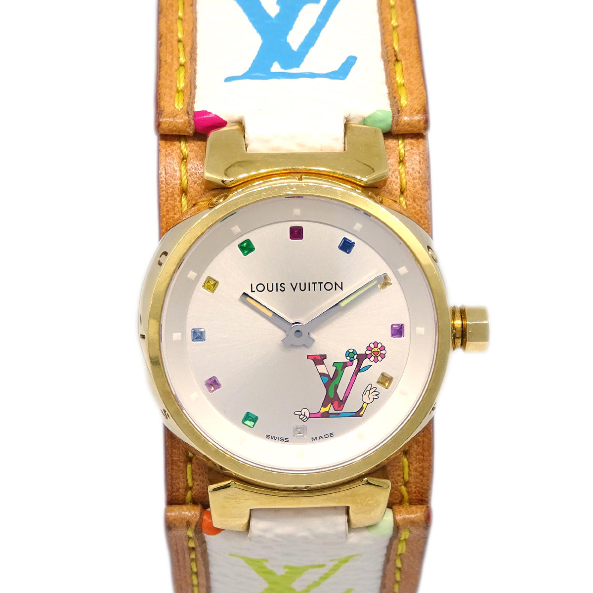 Louis Vuitton × Takashi Murakami Tambour Love Monogram Ref. Q12130