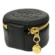 Chanel Black Caviar Jewelry Case Pouch