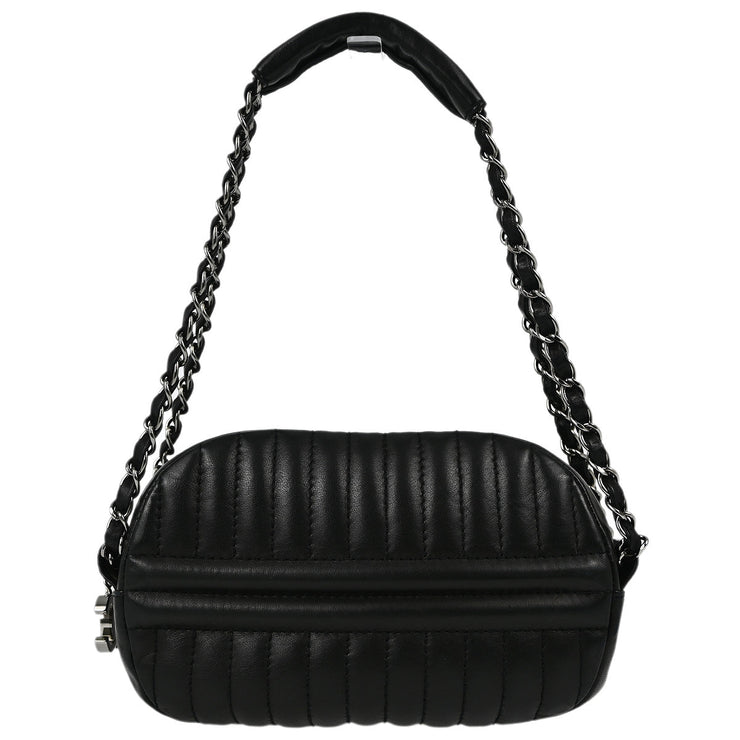 Chanel Black Lambskin Mademoiselle Chain Handbag