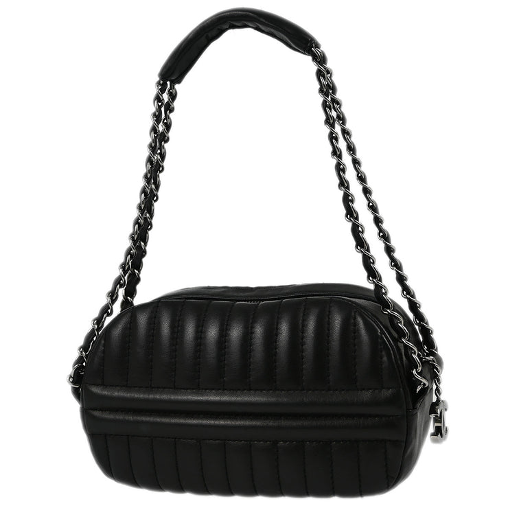 Chanel Black Lambskin Mademoiselle Chain Handbag