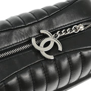 Chanel Black Lambskin Mademoiselle Chain Handbag