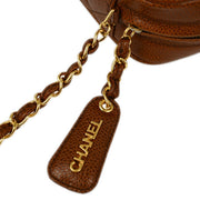 Chanel Brown Caviar Camera Bag Small