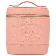 Chanel Pink Caviar Timeless Vanity Handbag