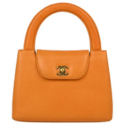 Chanel Orange Caviar Handbag