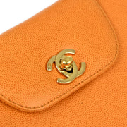 Chanel Orange Caviar Handbag