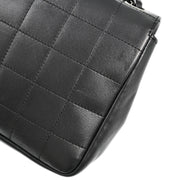 Chanel Black Lambskin Choco Bar Chain Shoulder Bag