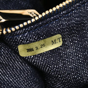 Chanel Navy Sparkling Denim Tote Handbag