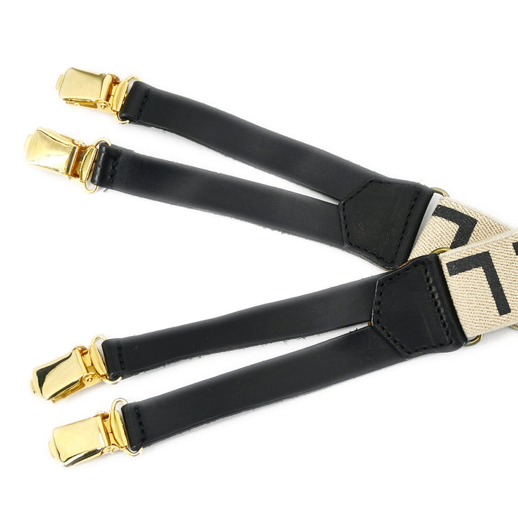 Chanel Suspenders Beige Small Good