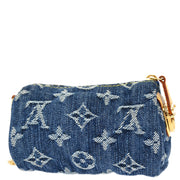 Louis Vuitton Blue Monogram Denim Trousse Speedy PM Pouch M95082