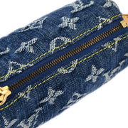 Louis Vuitton Blue Monogram Denim Trousse Speedy PM Pouch M95082