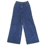 Chanel 1999 Long Denim Pants Blue #34