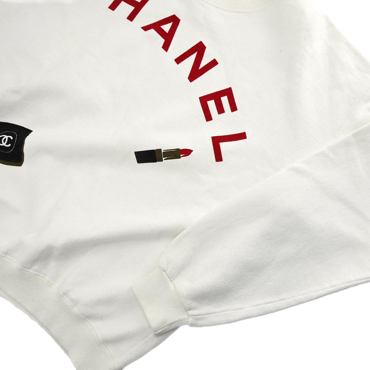 Chanel Sweatshirt Top White SAISON 01 #M