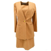 Christian Dior Setup Suit Jacket Dress Orange #11