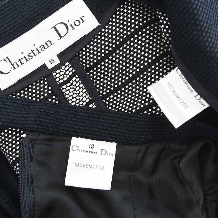 Christian Dior Setup Suit Jacket Skirt Black #13