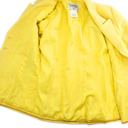 Chanel 1997 Single Breasted Jacket Yellow #38