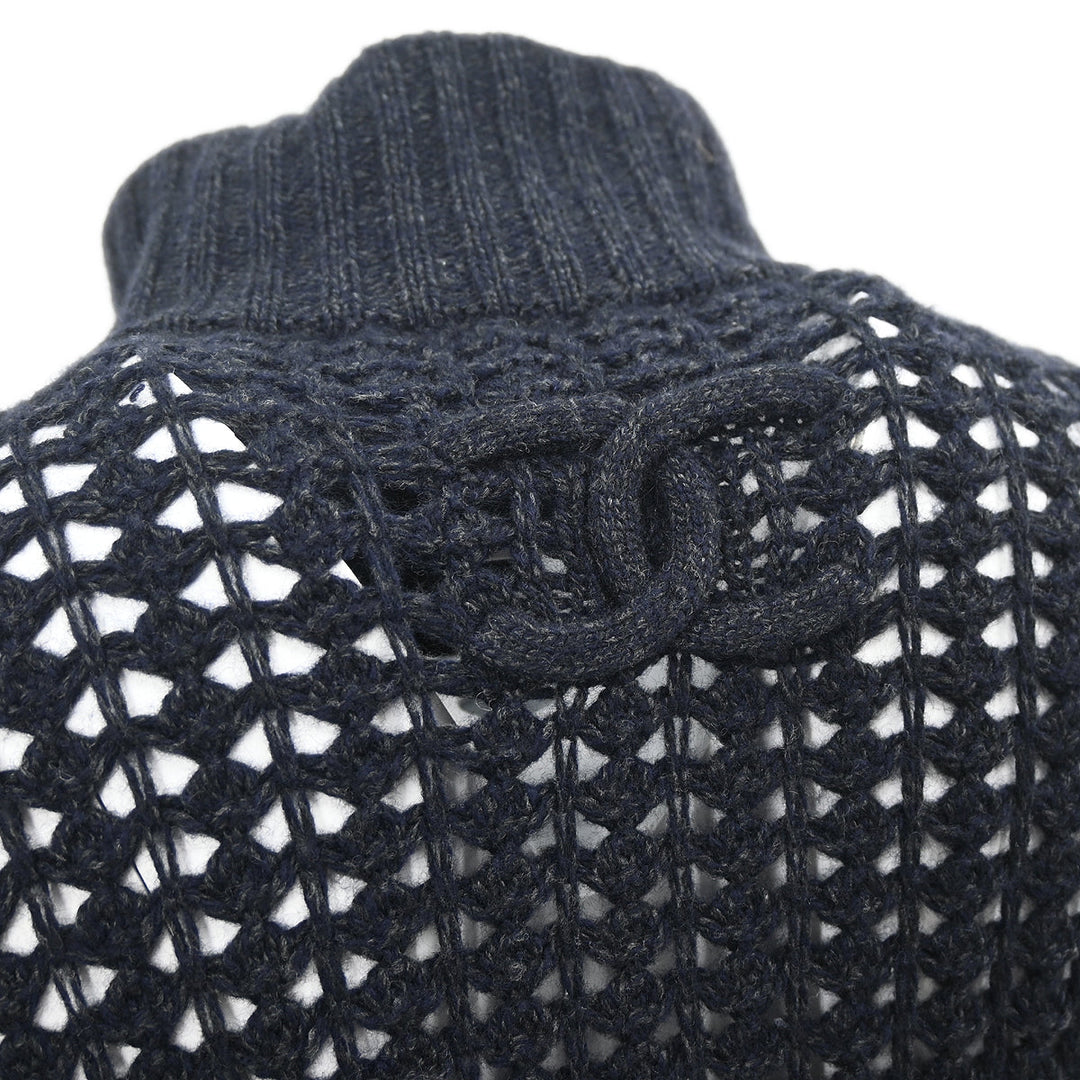 Chanel 2009 Sweater Knit Top Navy #36 – AMORE Vintage Tokyo Chanel 2009 Sweater Knit Top Navy #36 – AMORE Vintage Tokyo