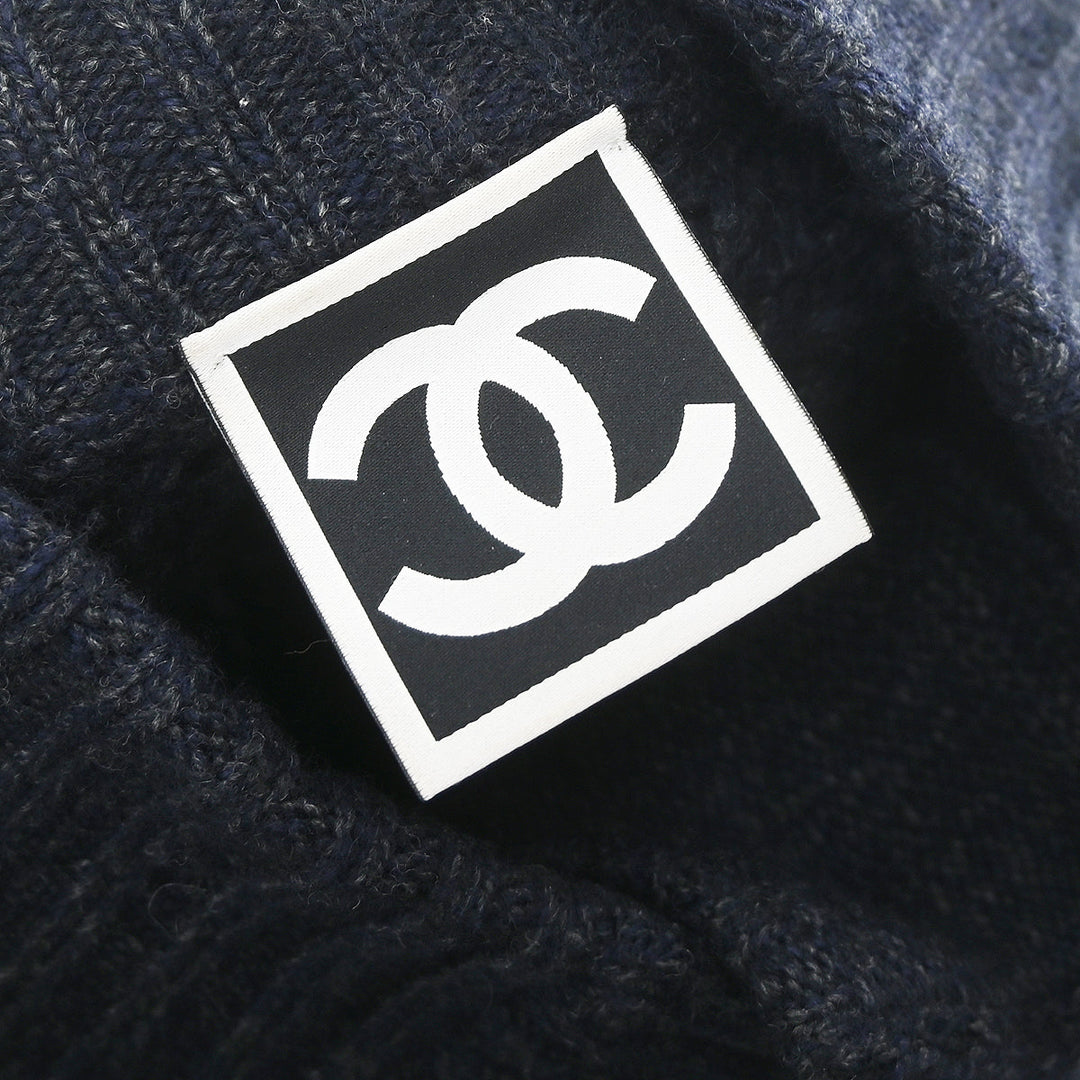 Chanel 2009 Sweater Knit Top Navy #36 – AMORE Vintage Tokyo Chanel 2009 Sweater Knit Top Navy #36 – AMORE Vintage Tokyo