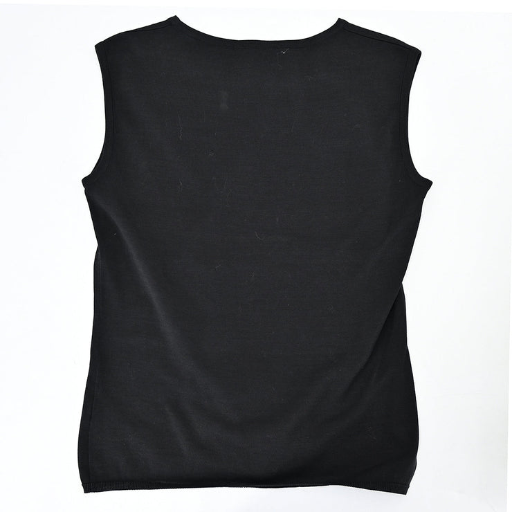 Chanel 1998 Sleeveless Top Black #40