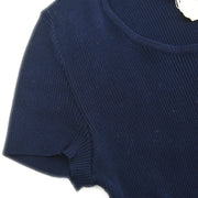 Chanel 1995 Cropped T-shirt Navy #40