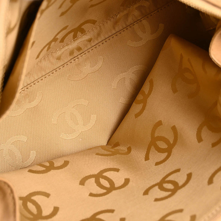 Chanel Beige Calfskin Wild Stitch Handbag