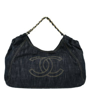 Chanel Blue Denim Coco Cabas Tote Handbag