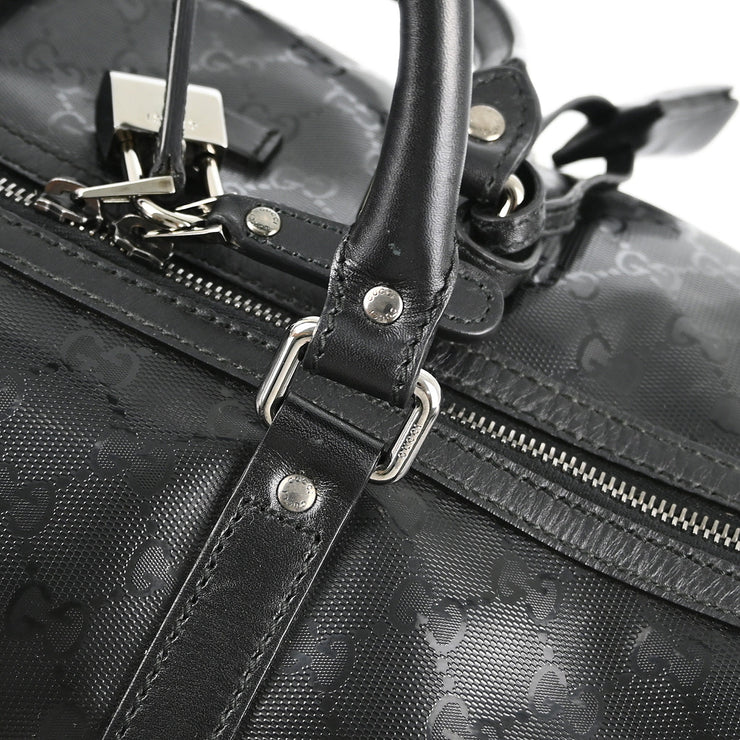 Gucci Black GG 2way Duffle Shoulder Handbag