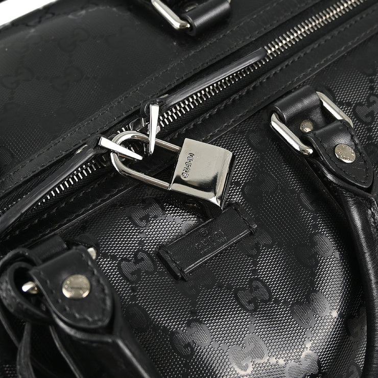 Gucci Black GG 2way Duffle Shoulder Handbag