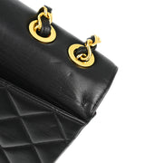 Chanel Black Lambskin Maxi Classic Flap Shoulder Bag