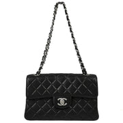 Chanel Black Lambskin Double Sided Classic Flap Shoulder Bag