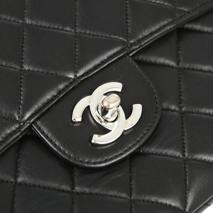 Chanel Black Lambskin Double Sided Classic Flap Shoulder Bag