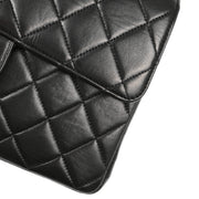 Chanel Black Lambskin Double Sided Classic Flap Shoulder Bag