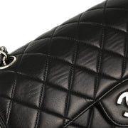 Chanel Black Lambskin Double Sided Classic Flap Shoulder Bag