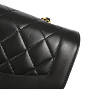 Chanel Black Lambskin Small Diana Shoulder Bag