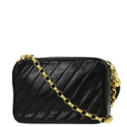 Chanel Black Lambskin Camera Bag Mini