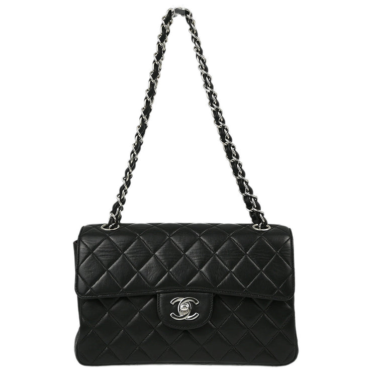 Chanel Black Lambskin Double Sided Classic Flap Shoulder Bag