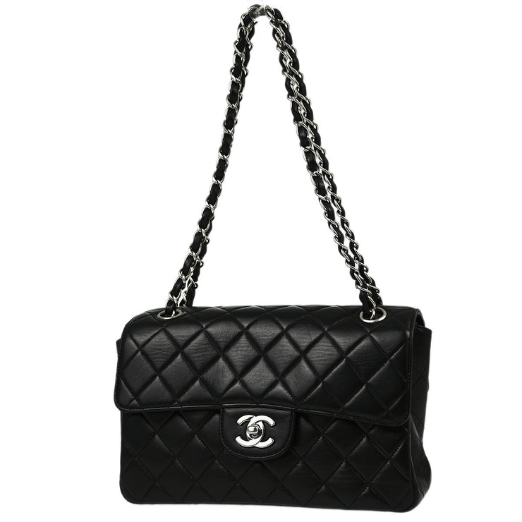 Chanel Black Lambskin Double Sided Classic Flap Shoulder Bag