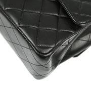 Chanel Black Lambskin Double Sided Classic Flap Shoulder Bag