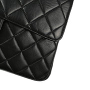 Chanel Black Lambskin Double Sided Classic Flap Shoulder Bag