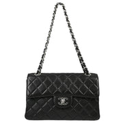 Chanel Black Lambskin Double Sided Classic Flap Shoulder Bag