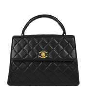 Chanel Black Lambskin Kelly Handbag