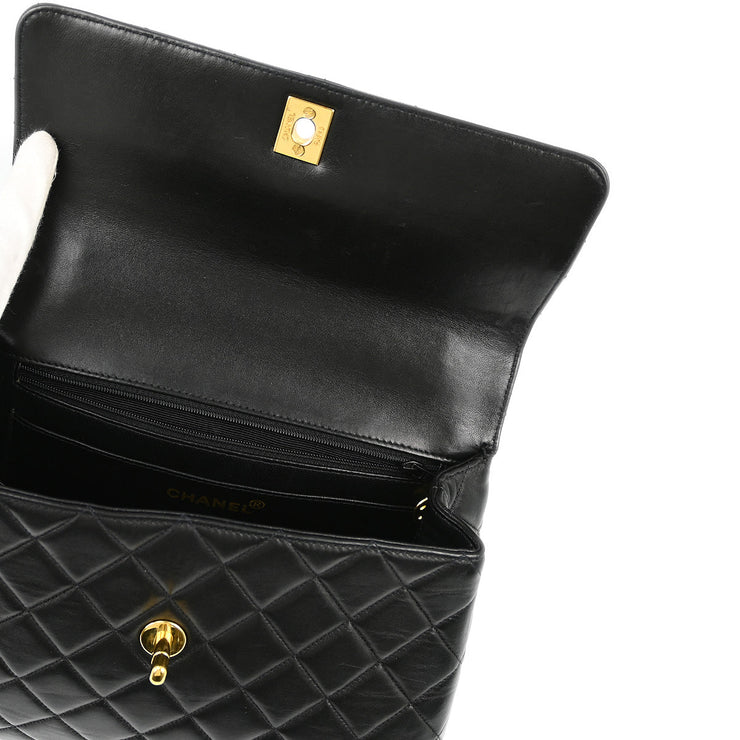 Chanel Black Lambskin Kelly Handbag