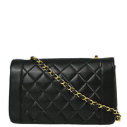 Chanel Black Lambskin Medium Diana Shoulder Bag