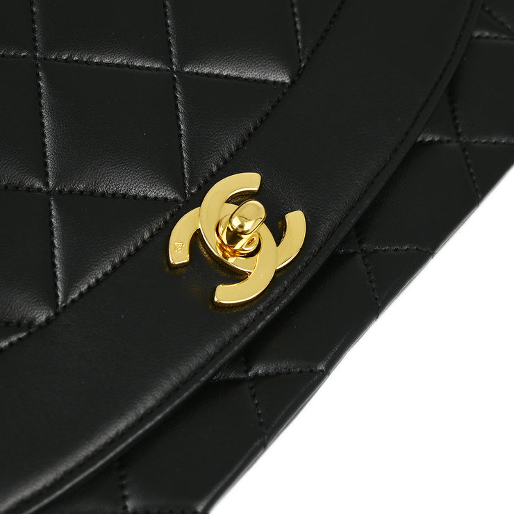 Chanel Black Lambskin Medium Diana Shoulder Bag