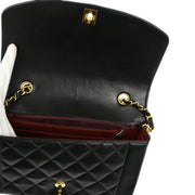 Chanel Black Lambskin Medium Diana Shoulder Bag