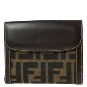 Fendi Brown Zucca Wallet Purse