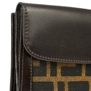 Fendi Brown Zucca Wallet Purse