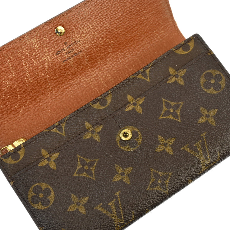 Louis Vuitton Monogram Porte Monnaie Credit Wallet M61726