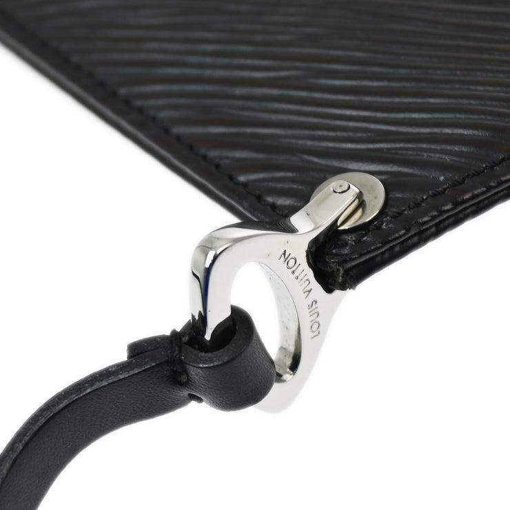 Louis Vuitton Black Epi Pochette Demi-lune Handbag M52622