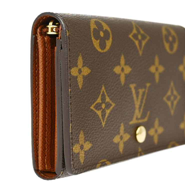 Louis Vuitton Monogram Porte Monnaie Billet Tresor Wallet M61730